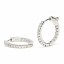 Pendientes de aros de 22 mm hechos de plata para mujer